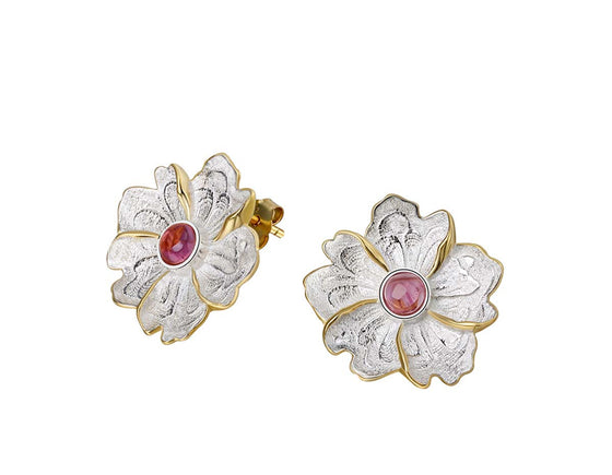 Peony Flower Earring