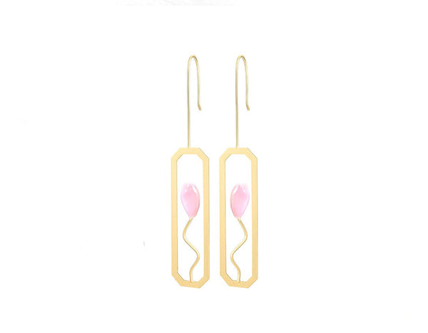 Tulip Flower Dangle Earring