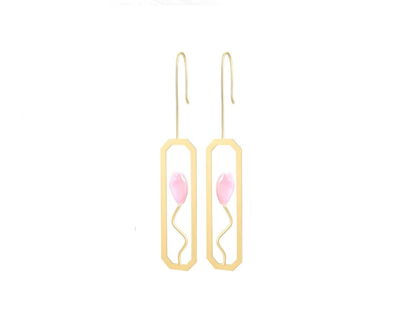 Tulip Flower Dangle Earring