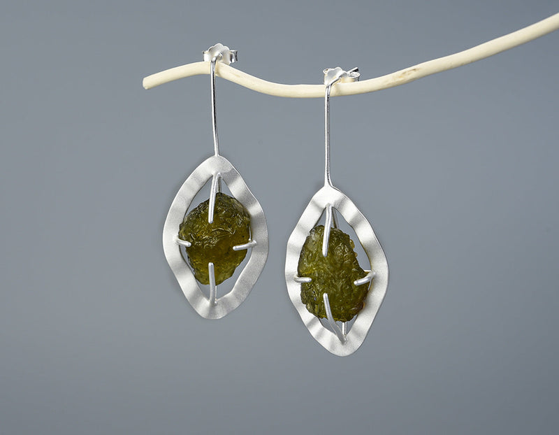 Raw Tourmaline Earrings