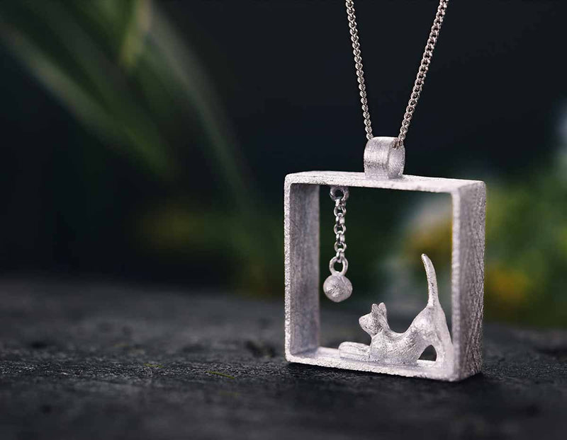 Playful Cat Pendant