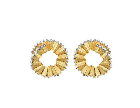 Pencil Shavings Stud Earring