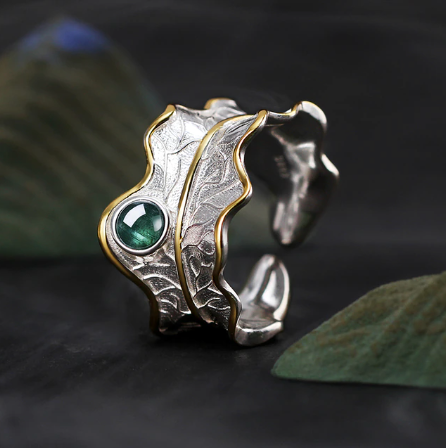 Peony Leaf Ring