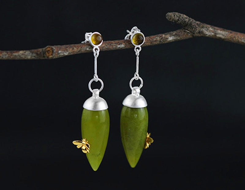 Serpentine Bee Earring