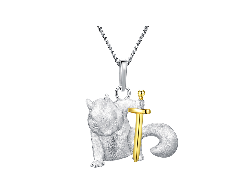 Warrior Squirrel Pendant