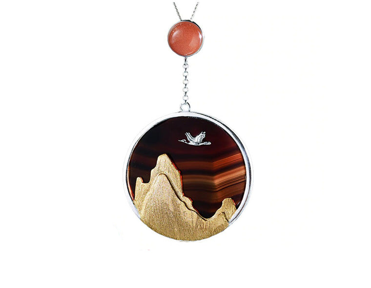 Sunset Mountain Pendant