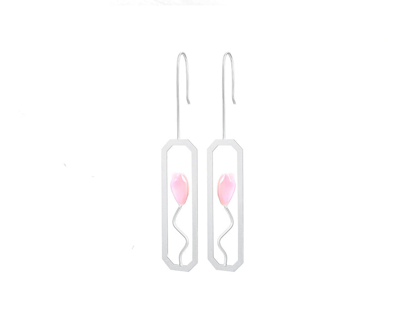 Tulip Flower Dangle Earring