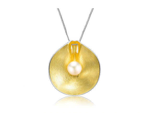 Pearl Lotus Leaf Pendant