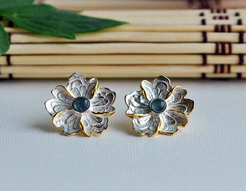 Peony Flower Earring