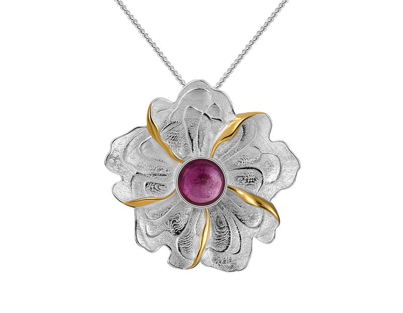 Peony Flower Pendant