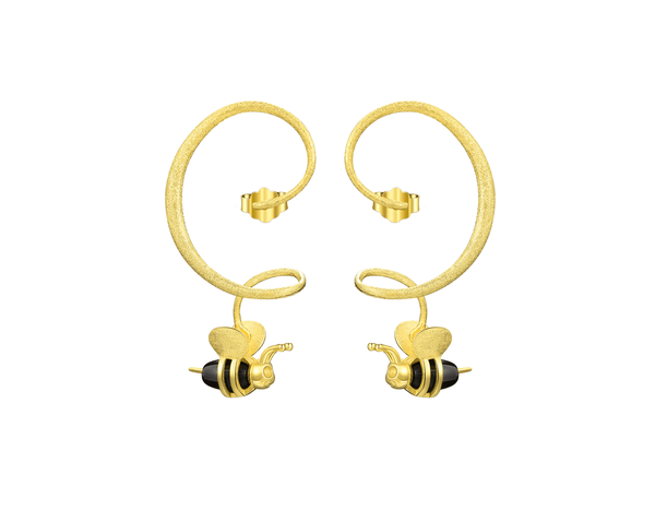 Twirl Honey & Bee Earring