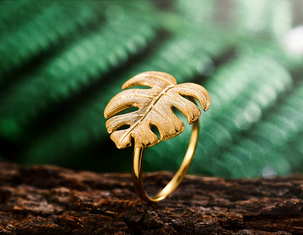 Monstera Leaf Ring