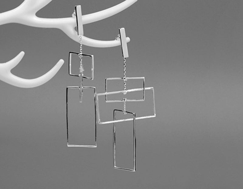 Tri-Rectangular Earring