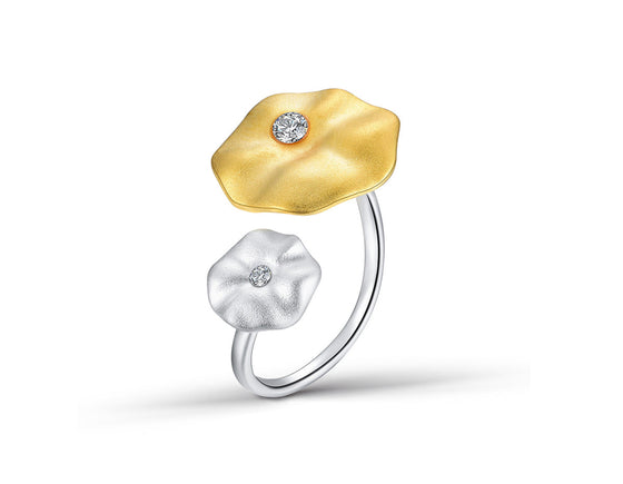 Lotus Leaf's Morning Dew Ring