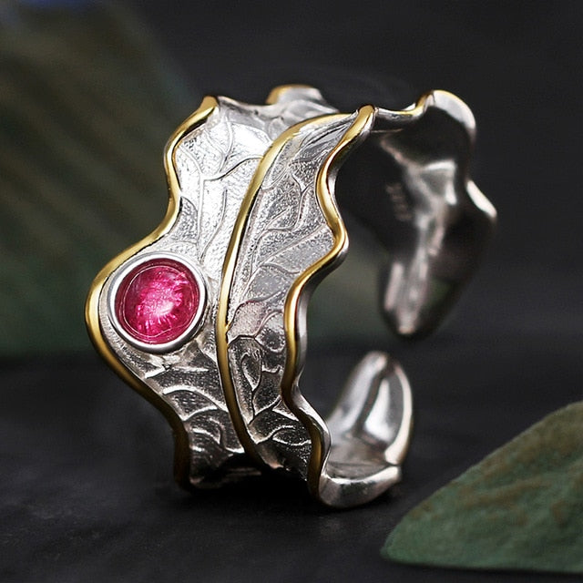 Peony Leaf Ring