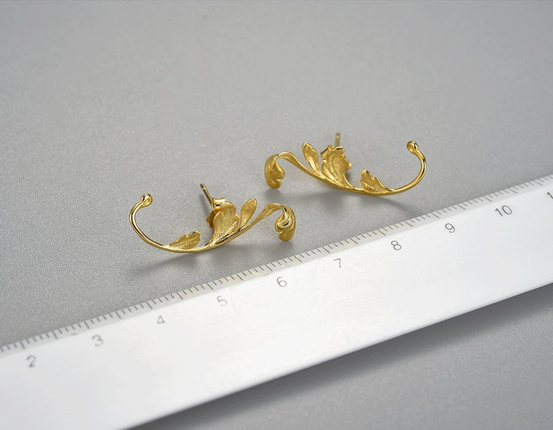 Acanthus Leaf Earring Earring - FaunaFloral