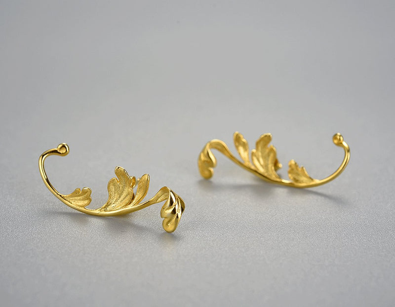 Acanthus Leaf Earring Earring - FaunaFloral