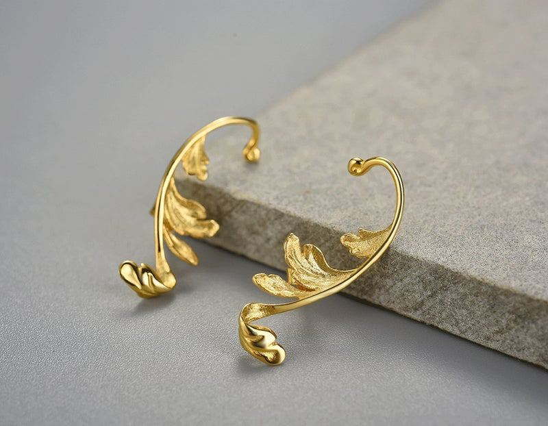 Acanthus Leaf Earring Earring - FaunaFloral