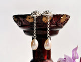 Agate Lotus Earring Earring- FaunaFloral