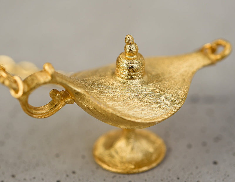 Aladdin's Lamp Necklace Necklace- FaunaFloral