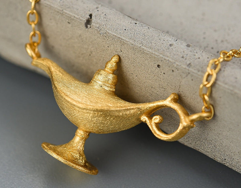 Aladdin's Lamp Necklace Necklace- FaunaFloral