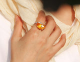 Amber Butterfly Ring Ring- FaunaFloral