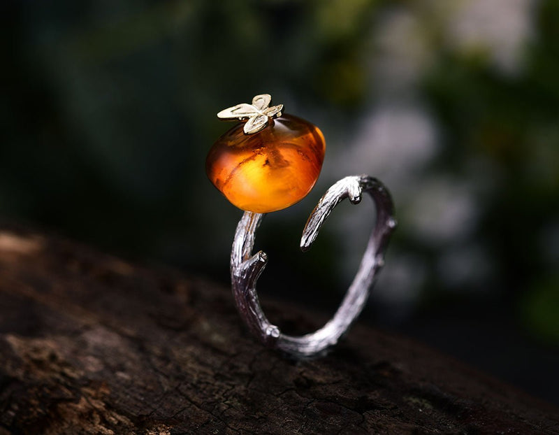 Amber Butterfly Ring Ring- FaunaFloral