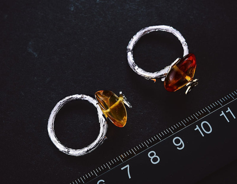 Amber Butterfly Ring Ring- FaunaFloral