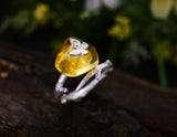 Amber Butterfly Ring Ring- FaunaFloral