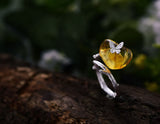 Amber Butterfly Ring Ring- FaunaFloral