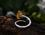 Amber Butterfly Ring Ring- FaunaFloral