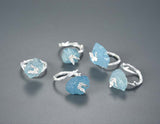 Aquamarine Butterfly Ring Rings- FaunaFloral