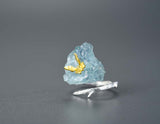 Aquamarine Butterfly Ring Rings- FaunaFloral