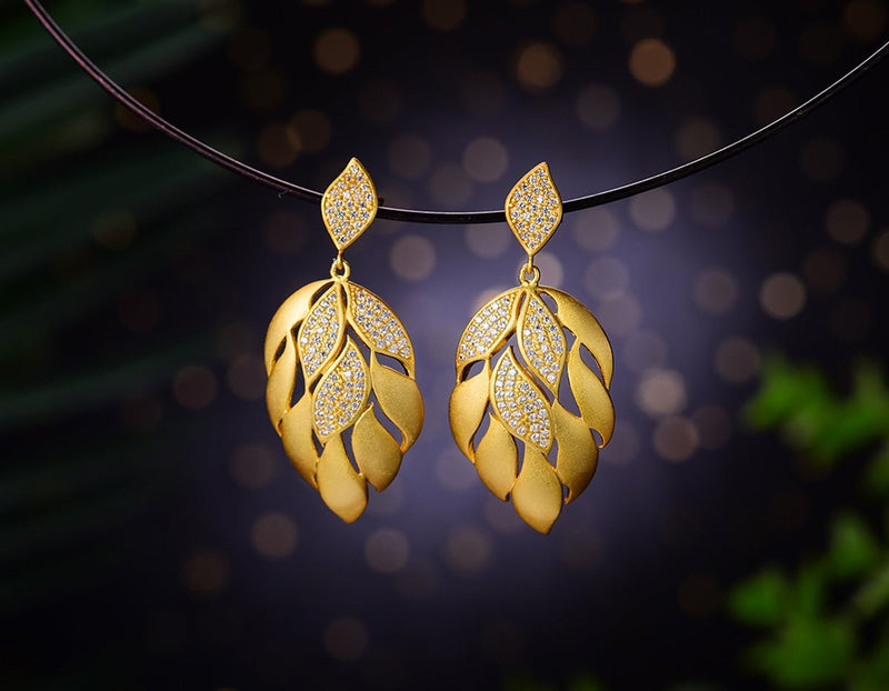 Aster Flower Petals Earring Earring- FaunaFloral