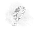 Aster Flower Petals Ring Ring - FaunaFloral