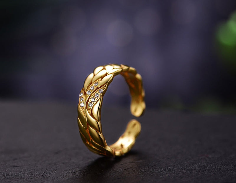 Aster Flower Petals Ring Ring - FaunaFloral