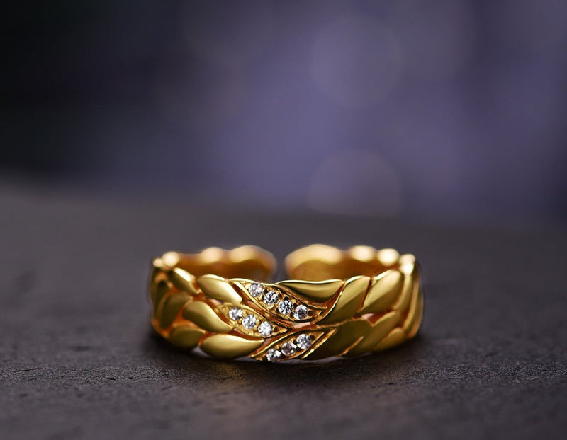 Aster Flower Petals Ring Ring - FaunaFloral