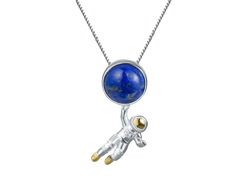 Astronaut Lapis Lazuli Pendant Pendant - FaunaFloral