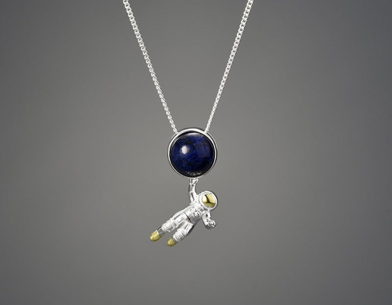 Astronaut Lapis Lazuli Pendant Pendant - FaunaFloral