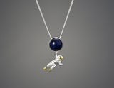 Astronaut Lapis Lazuli Pendant Pendant - FaunaFloral