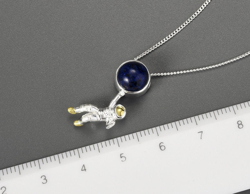 Astronaut Lapis Lazuli Pendant Pendant - FaunaFloral