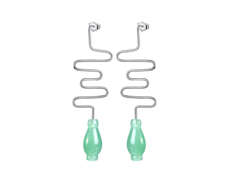 Aventurine Vase Earring Earring - FaunaFloral