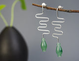 Aventurine Vase Earring Earring - FaunaFloral