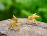 Bamboo Leaves Stud Earrings Earring - FaunaFloral