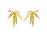 Bamboo Leaves Stud Earrings Earring - FaunaFloral