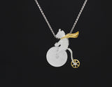 Bicycle Riding Bear Pendant Pendant - FaunaFloral