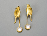 Bird and Moon Earring Earring - FaunaFloral