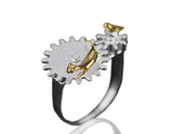 Bird & Cat Gear Ring Ring - FaunaFloral