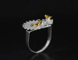 Bird & Cat Gear Ring Ring - FaunaFloral