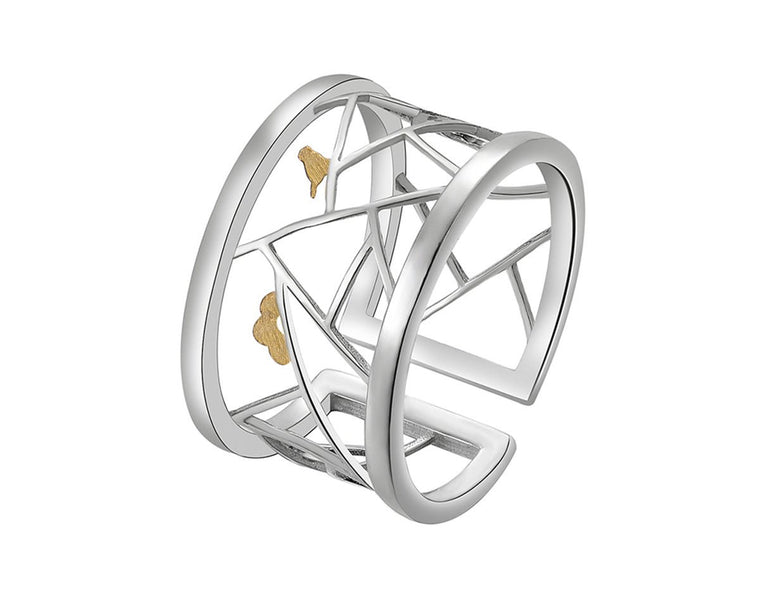 Bird Kirigami Ring Ring - FaunaFloral